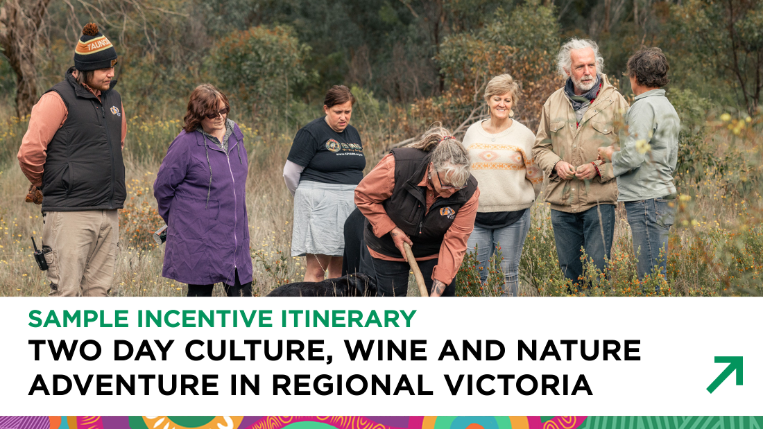 Sample Incentive Itinerary - Two Day Culture, Wine and Nature Adventure in Regional Victoria